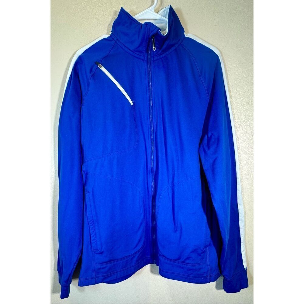 NWOT Sunice Men's Full Zip Lightweight High Collar Blue Jacket Large